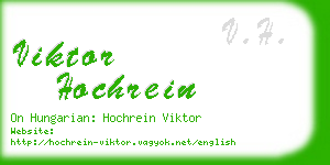 viktor hochrein business card